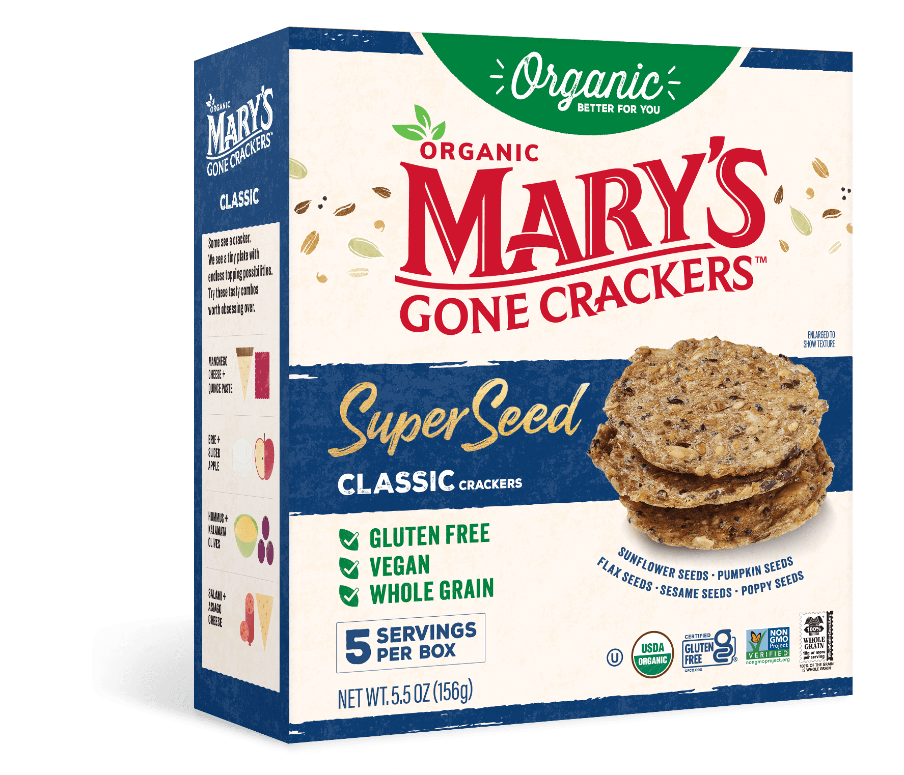 719 - SUPER SEED CLASSIC CRACKERS 6/5.5 Oz.