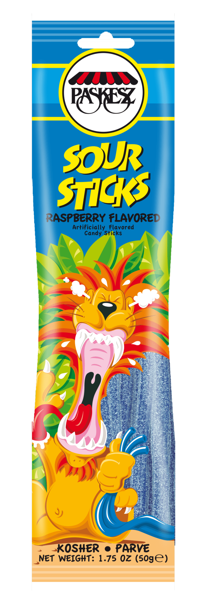 1614 - SOUR STICKS RASPBERRY 24/1.75 Oz.1614