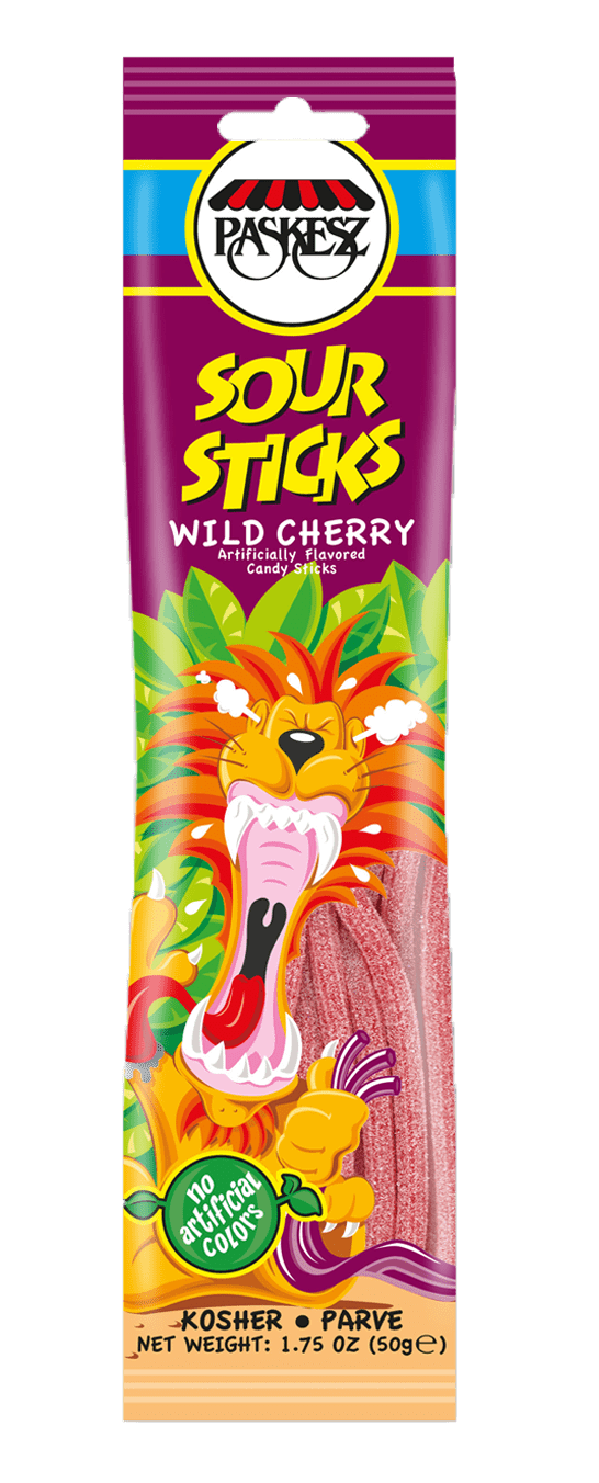 1615 - SOUR STICKS WILD CHERRY 24/1.75 Oz.