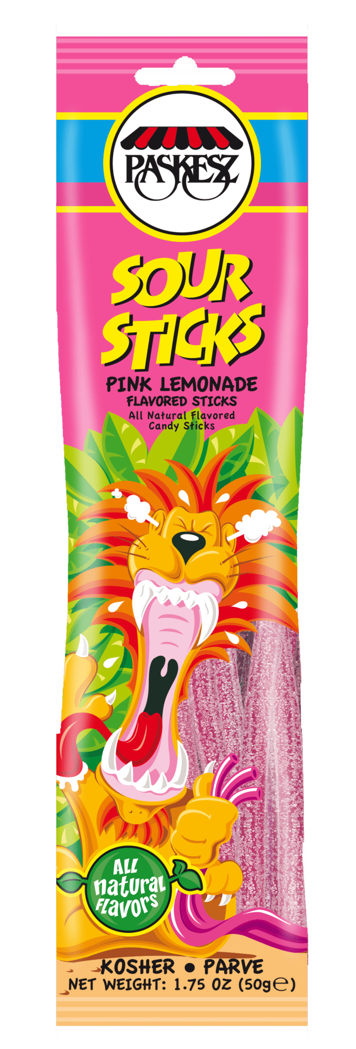 1618 - SOUR STICKS PINK LEMONADE 24/1.75 Oz.