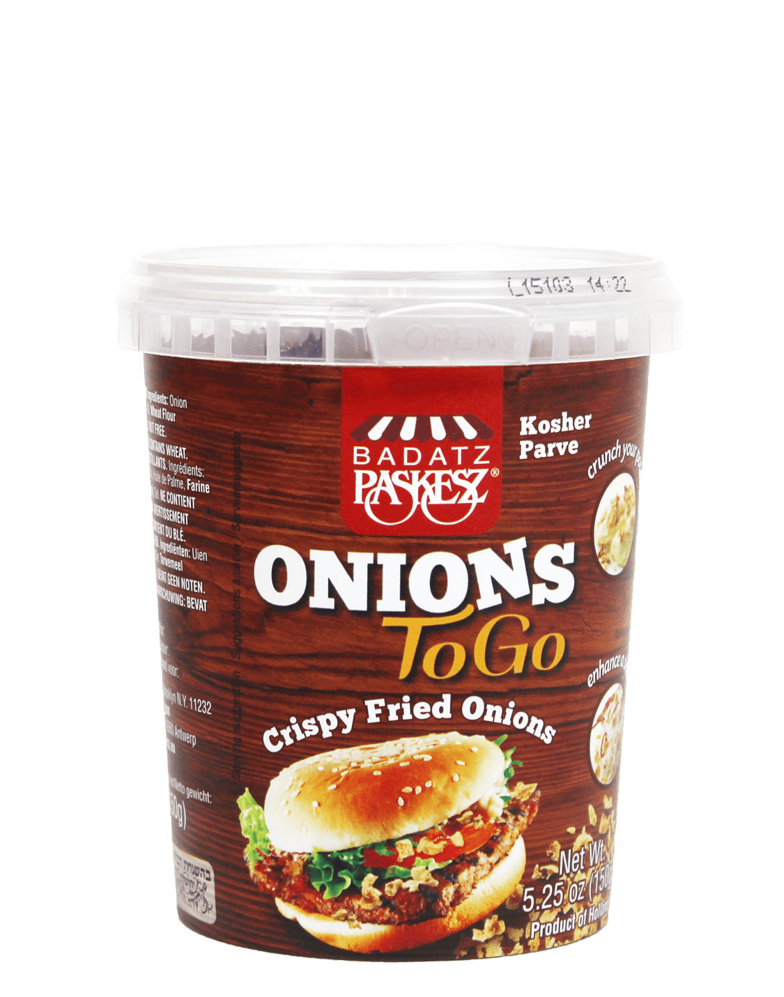 1754 - ONIONS TO-GO 24/10 Oz.