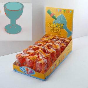 4217 - CANDY CUPS/BLUE RASPBERRY 18/45gr
