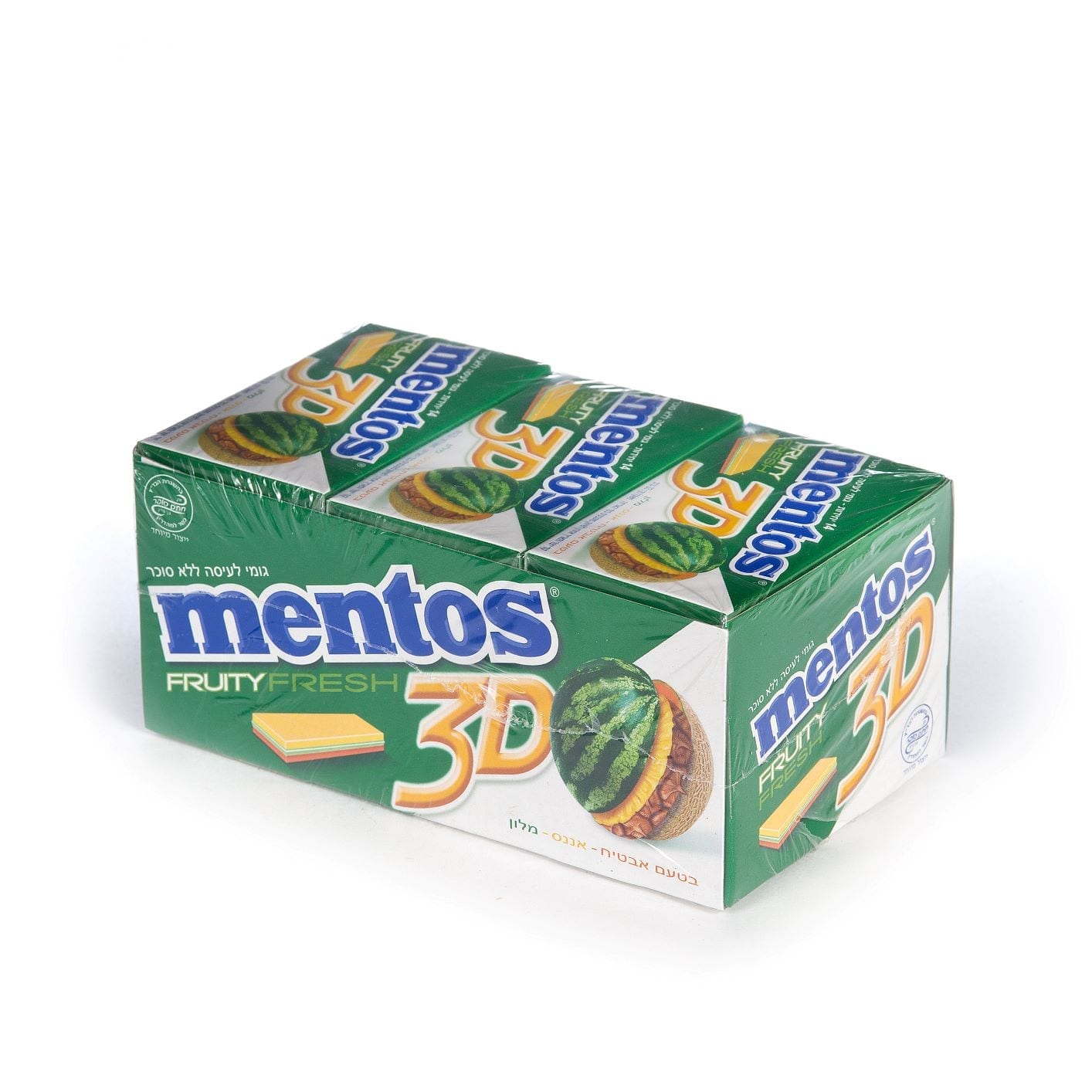 4842 - 3D GUM WATERMELON, PINEAPPLE, MELON 15/1pc