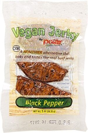 356 - BLACK PEPPER VEGAN JERKY 12/1 oz.