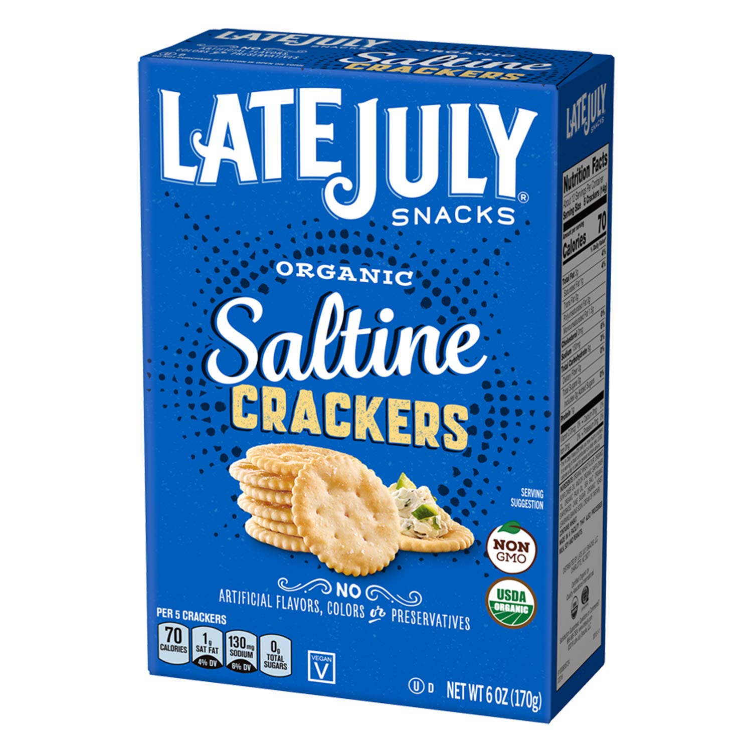 #### - ORGANIC CRACKERS - SALTINE 6 Oz.
