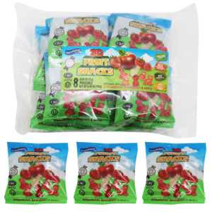 3386 - 3D FRUIT SNACKS, FAMILY PACK IN BAG (25 LB) 18/6.5 Gr