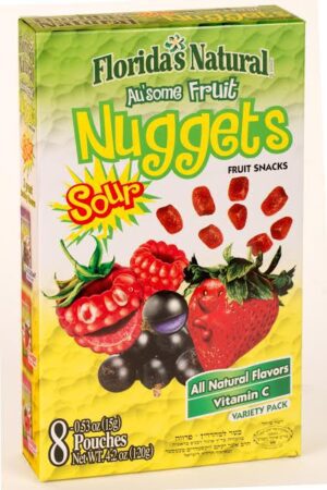 3383 - FRUIT JUICE NUGGETS SOUR FAMILY PACK 12/120 Gr