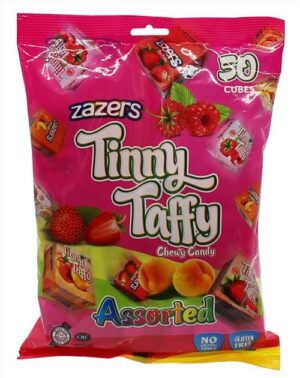 3221 - TINNY TAFFY ASSORTED FLAVORS BAG OF 50 BAG 12/50/20.24 Oz