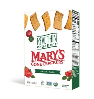 734 - REAL THIN CRACKERS TOMATO BASIL 6/5 Oz