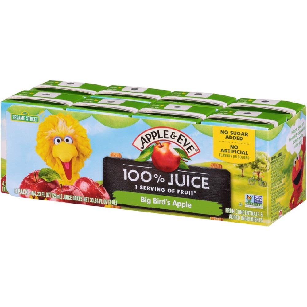 7334 - BIG BIRD APPLE JUICE 125 ML 5/8PK - APPLE & EVE