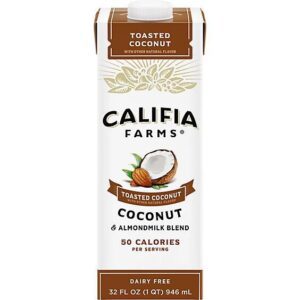 6416 - (32 Oz) SS TOASTED COCONUT, ALMOND MILK 6/32 Oz - CALIFIA