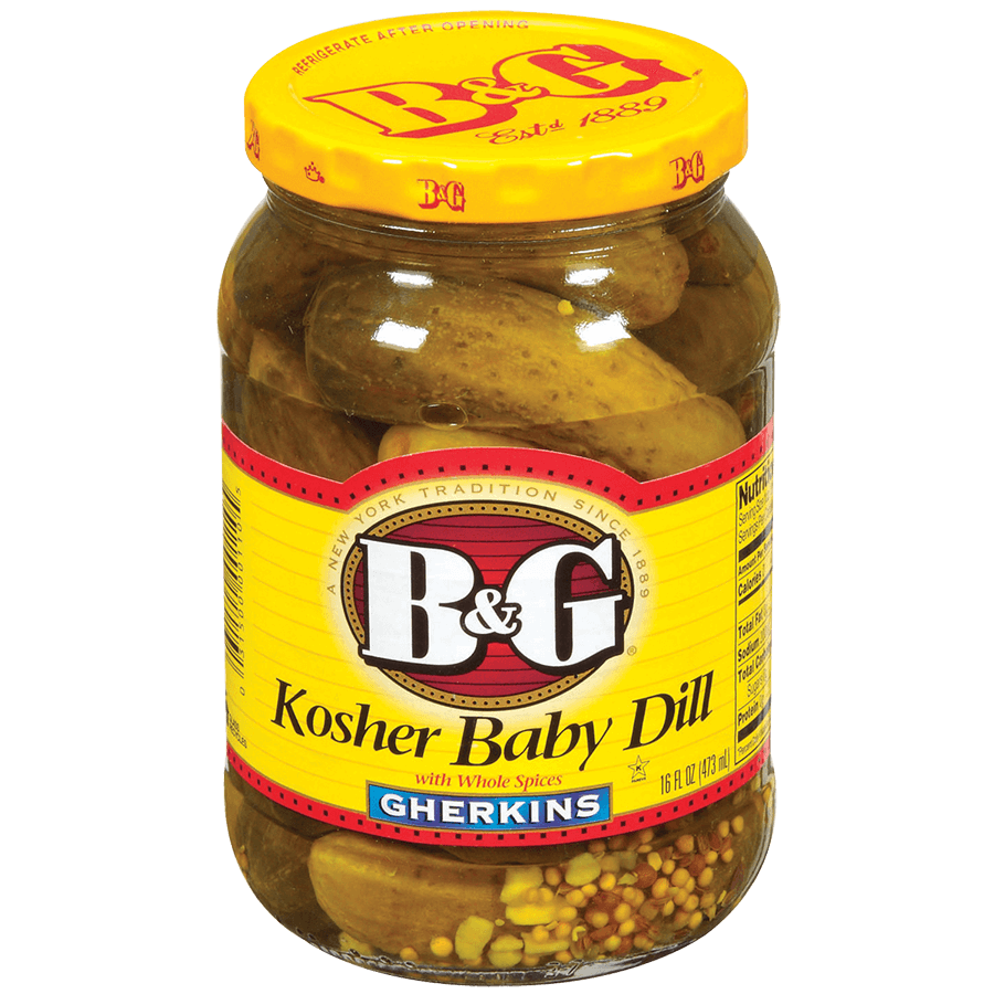7390 - BABY GHERKINS 12/16 Oz - B&G