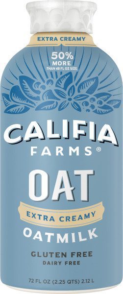 6413 - (72 Oz) EXTRA CREAMY, OAT MILK 6/72 Oz - CALIFIA