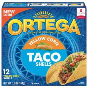 7898 - (12 COUNT) YELLOW CORN TACO SHELLS 6/4.9 Oz - ORTEGA