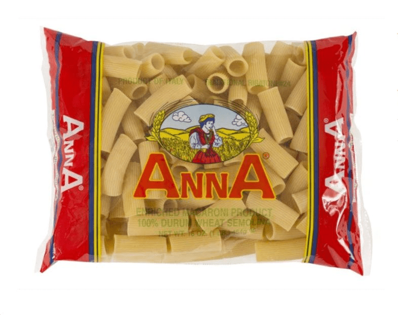 029 - #24 RIGATONI PASTA 20/1 LB - ANNA