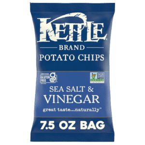 339 - LG. SEA SALT & VINEGAR 12/7.5 - KETTLE BRAND