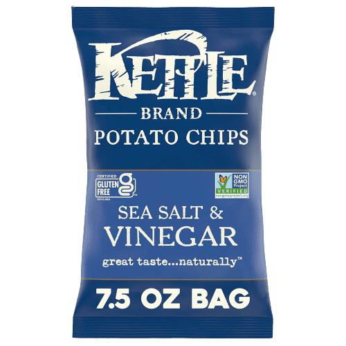 339 - LG. SEA SALT & VINEGAR 12/7.5 - KETTLE BRAND