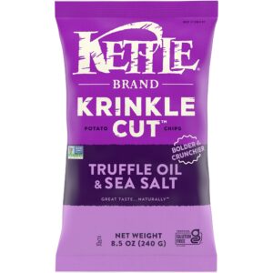 345 - LG. KRINKLE KUT, SEA SALT TRUFFLE OIL 12/7.5 Oz - KETTLE
